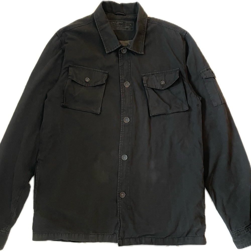 Men's Element Black Utility Jacket. Organic Cotton. XL. Only worn a few times.